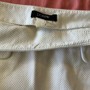 White JCREW cotton skirt waffle texture Sz 2